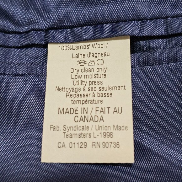Men's Lauren Ralph Lauren Herringbone Lambs' Wool Blazer Sport Coat Size 42R - Picture 6 of 10